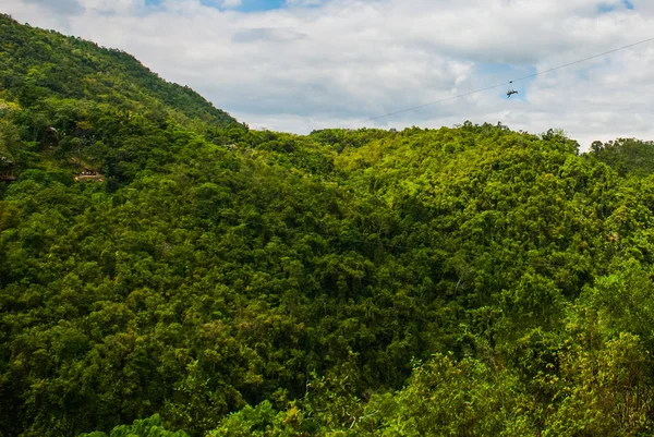 Struiken en heuvels, zet lain, eiland van Bohol. Filippijnen — Stockfoto