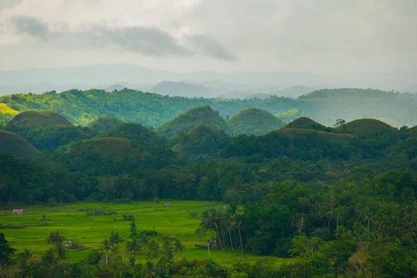 Chocolate Hills, Isola di Bohol, Filippine — Foto Stock