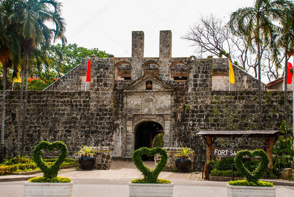 Fort San Pedro in Cebu, Philippines. Bush heart