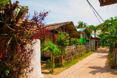 Her zamanki yerel kırsal ev Apo Adası, Filipinler