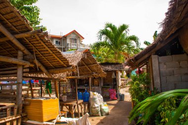Her zamanki yerel kırsal ev Apo Adası, Filipinler