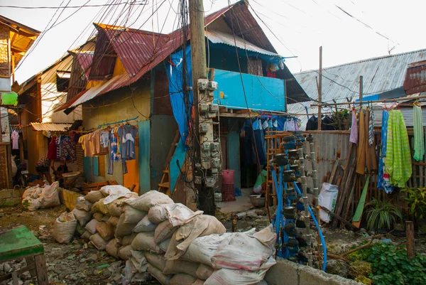 Yerel bölge ve insanların yaşam ile. Boracay, Filipinler