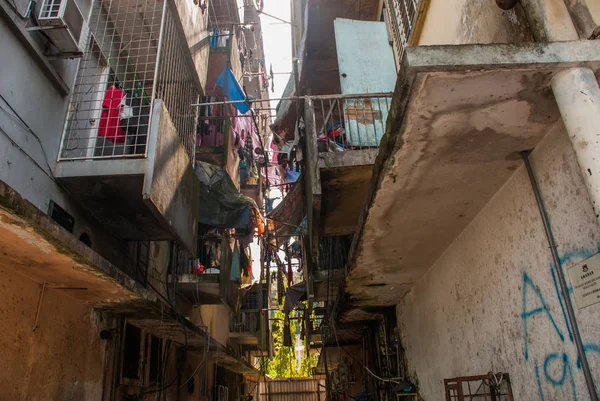 Fakir ve yoksul bölgesi. Bir Kota Kinabalu, Sabah, Malezya.