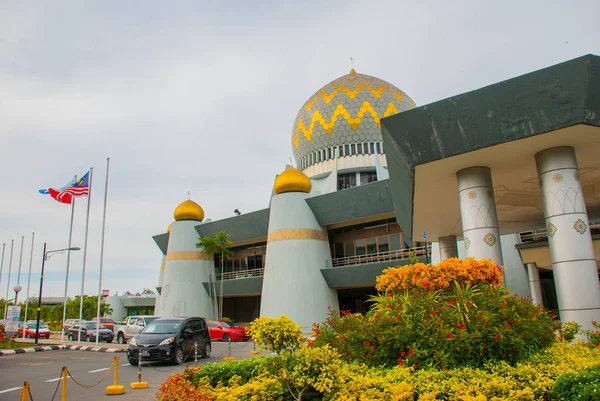 Meczet Negeri Sabah Meczet państwowy Sabah, Malezja. Kota Kinabalu — Zdjęcie stockowe
