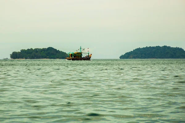 The view from the boat to the Islands. Sabah, Malaysia. — Stock Photo, Image