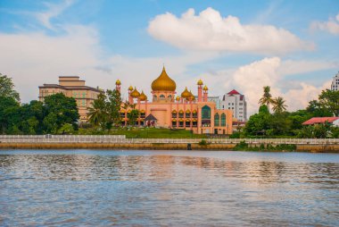 Kuching City Mosqueat day time, Sarawak, Malaysia. Masjid Bahagian