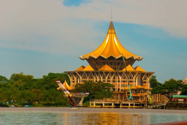Dewan Undangan Negeri Sarawak. Sarawak State Legislative Assembly in Kuching, Sarawak, Malaysia.