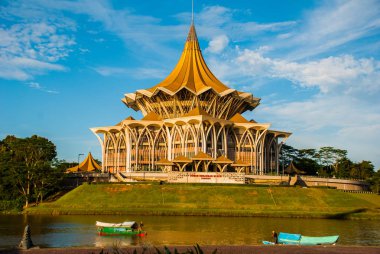 Dewan Undangan Negeri Sarawak. Sarawak State Legislative Assembly in Kuching, Sarawak, Malaysia.