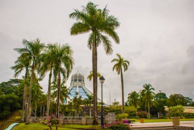 Bina kediler müzesidir. Kuching, Borneo, Sarawak, Malezya