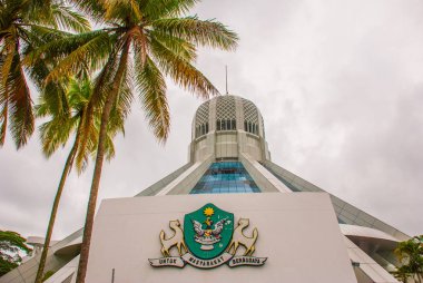 Bina kediler müzesidir. Kuching, Borneo, Sarawak, Malezya