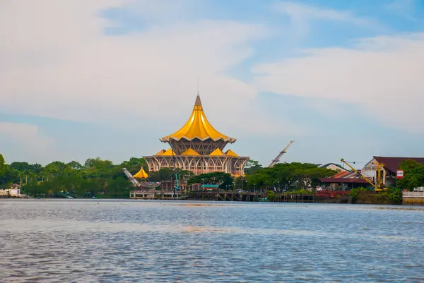 Dewan Undangan Negeri Sarawak. Sarawak State Legislative Assembly in Kuching, Sarawak, Malaysia.