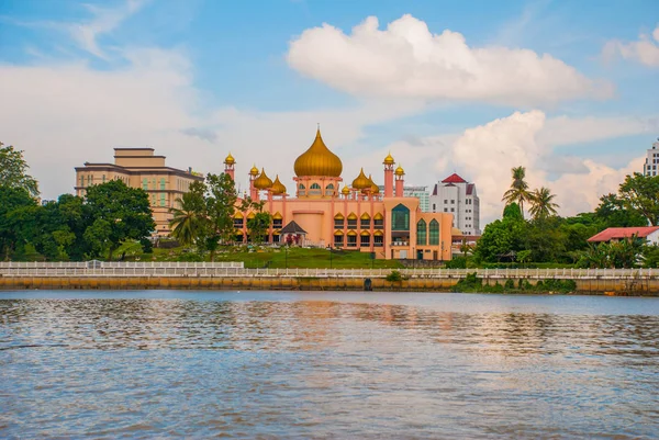 Kuching City Mosqueat day time, Sarawak, Malaysia. Masjid Bahagian