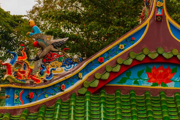 Tua Pek Kong Chinese tempel in Chinatown. Kuching, Sarawak. Maleisië. Borneo — Stockfoto