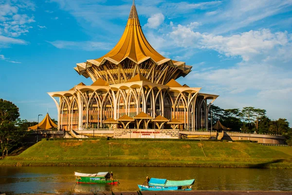 Dewan Undangan Negeri Sarawak. Sarawak State Legislative Assembly in Kuching, Sarawak, Malaysia.