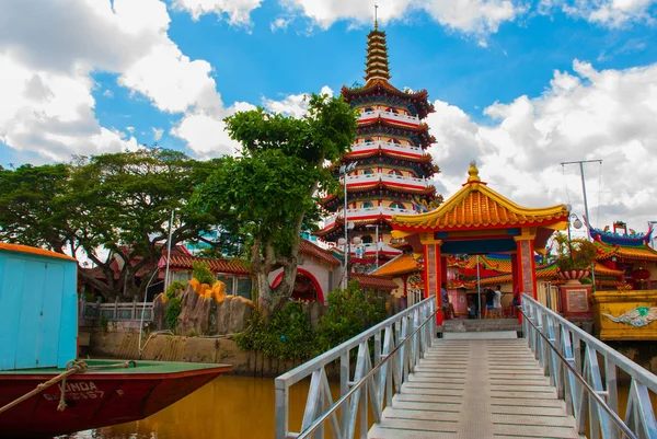 Tua pek Kong Temple Sibu şehir güzel Çin Tapınağı, Sarawak, Malezya, Borneo