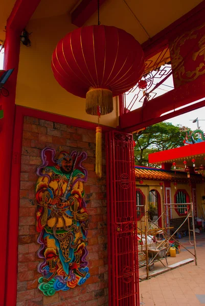 Tua pek Kong Temple den vackra kinesiska templet i Sibu City, Sarawak, Malaysia, Borneo — Stockfoto
