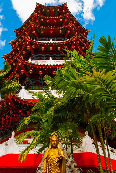 Tua pek Kong Temple Sibu şehir güzel Çin Tapınağı, Sarawak, Malezya, Borneo