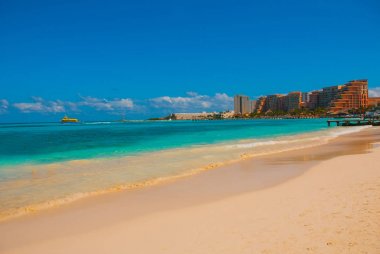 Cancun Meksika Delfines plaj tropikal Karayipler