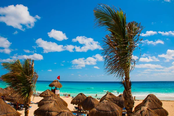 墨西哥坎昆德费奈海滩热带在加勒比 — 图库照片