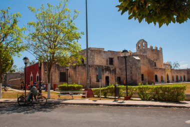 Convent of San Bernardino de Siena. Valladolid, Yucatan, Mexico clipart