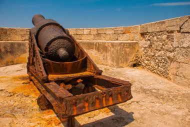 Castillo Del Morro. Eski kale. Küba. Havana.