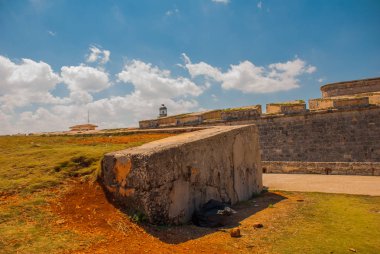 Castillo Del Morro. Eski kale. Küba. Havana.