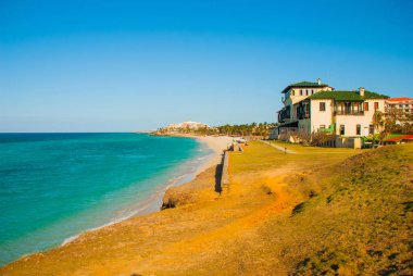 Cennet Varadero tropik sahilde. Caribs. Küba