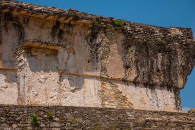 Antik kısma Palenque ruinas Chiapas Mexico Maya insanlara oyma