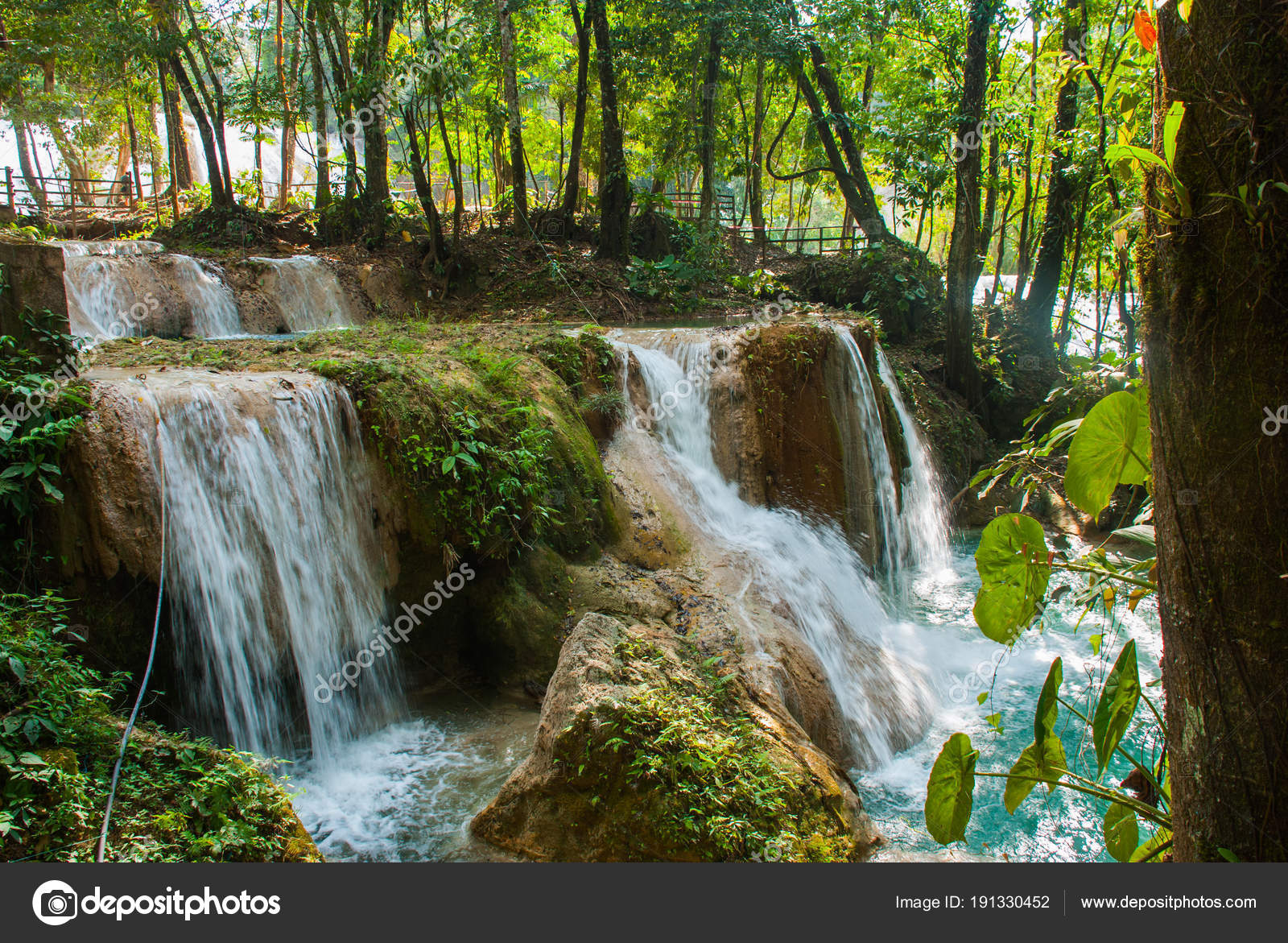 Magnífica cascada en Mexico, hermoso paisaje con vista a ...