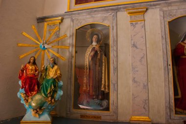San Francisco de Campeche, Mexico. İç katedral Campeche'deki/daki oteller