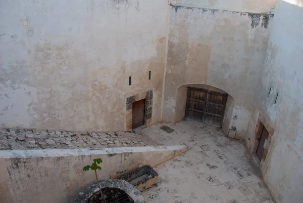 San Francisco de Campeche, Mexico. Ovanifrån från fästningen väggar i den gamla fästningen — Stockfoto