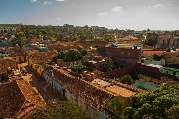 Vista sobre a cidade Trinidad em Cuba — Fotografia de Stock