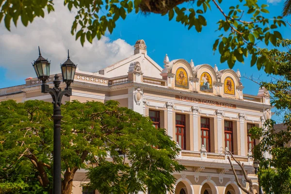 Tomas terry teatro desde dentro en Cienfuegos, Cuba — Foto de Stock