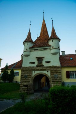 catherine's gate eski şehir brasov, Transilvanya, Romanya