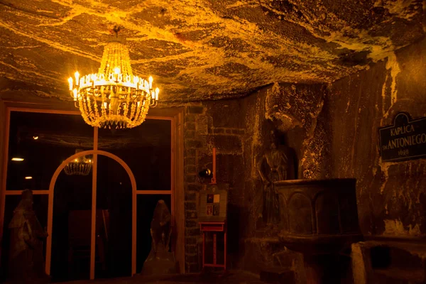 폴란드의 실레 슈카 : wieleluzka Salt mine, UNESCO World Heritage site in the town of wieliczka, Southern Poland — 스톡 사진