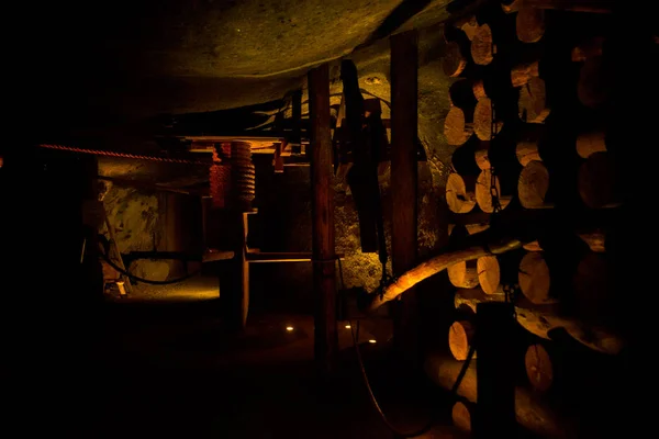 WIELICZKA, POLONIA: Mina de sal de Wieliczka, Patrimonio de la Humanidad por la UNESCO en la ciudad de Wieliczka, al sur de Polonia — Foto de Stock