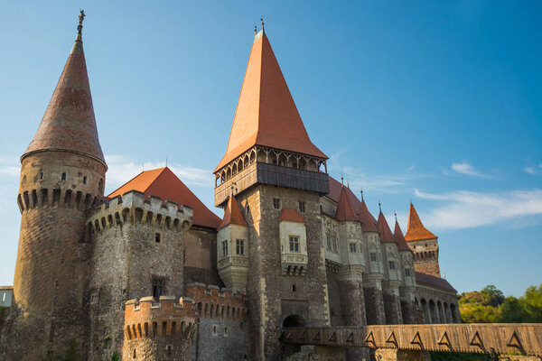Hunedoara Castle, also known a Corvin Castle or Hunyadi Castle, is a Gothic-Renaissance castle in Hunedoara, Romania.