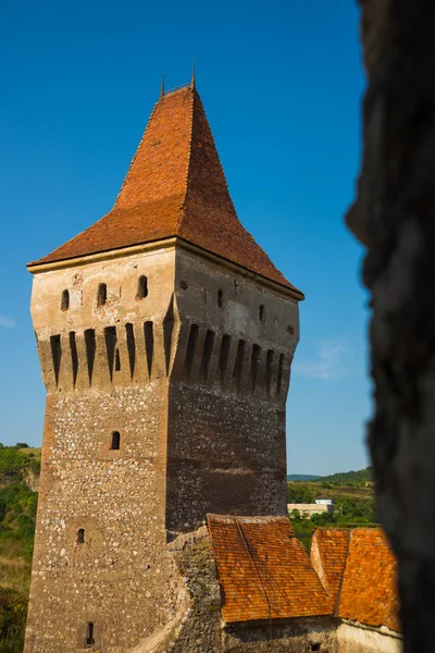 Hunedoara, Rumunia: Zamek Corvin, znany również jako Zamek Hunyadi lub Zamek Hunedoara, hrabstwo Hunedoara, Transylwania — Zdjęcie stockowe