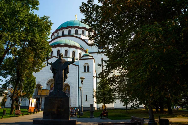 Βελιγράδι, Σερβία: Όμορφος καθεδρικός ναός του Αγίου Σάββα στο Βελιγράδι — Φωτογραφία Αρχείου