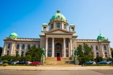 Belgrad, Sırbistan: Dom Narodne Skupstine. Sırbistan Ulusal Meclisi Belgrad 'da