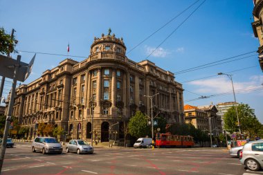 Belgrad, Sırbistan: Eski kentte evleri olan güzel cadde.