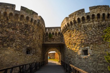 Belgrade, Serbia: Gate and bridge, Kalemegdan fortress in Belgrade