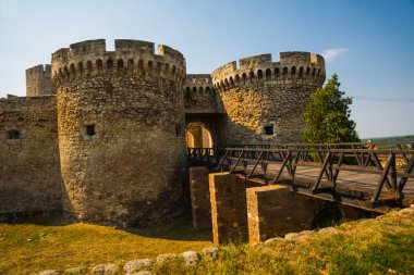 Belgrade, Serbia: Gate and bridge, Kalemegdan fortress in Belgrade