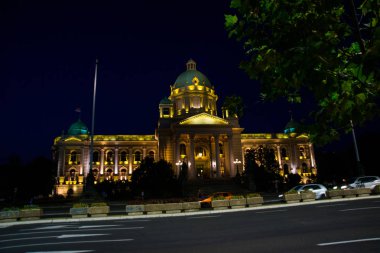 Belgrad, Sırbistan: Dom Narodne Skupstine. Sırbistan Ulusal Meclisi Belgrad 'da