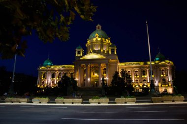 Belgrad, Sırbistan: Dom Narodne Skupstine. Sırbistan Ulusal Meclisi Belgrad 'da