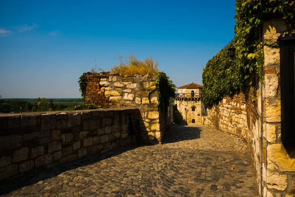 Kalemegdan, belgrade, serbia: Die Festung Belgrad besteht aus der alten Zitadelle und dem Kalemegdan-Park am Zusammenfluss von Sava und Donau. — Stockfoto