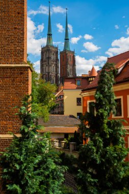 Wroclaw, Polonya: Vaftizci Aziz John Katedrali. Tumski Adası, Katedral Adası. Wroclaw Katedrali