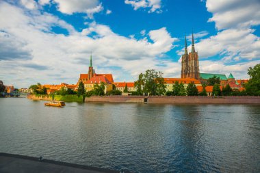 Wroclaw, Polonya: Tumski Adası - Katedral Adası ve Vaftizci Aziz John Katedrali manzarası