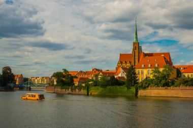 Wroclaw, Polonya: Tumski Adası - Katedral Adası ve Vaftizci Aziz John Katedrali manzarası
