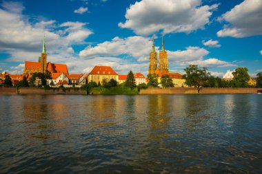 Wroclaw, Polonya: Tumski Adası - Katedral Adası ve Vaftizci Aziz John Katedrali manzarası
